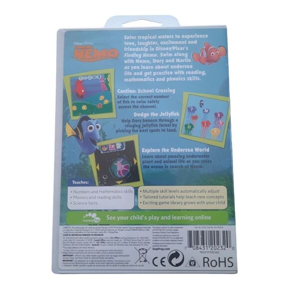 LEAPFROG Leapster  FINDING NEMO Learning Game Cartridge 2008 - Picture 3 of 3
